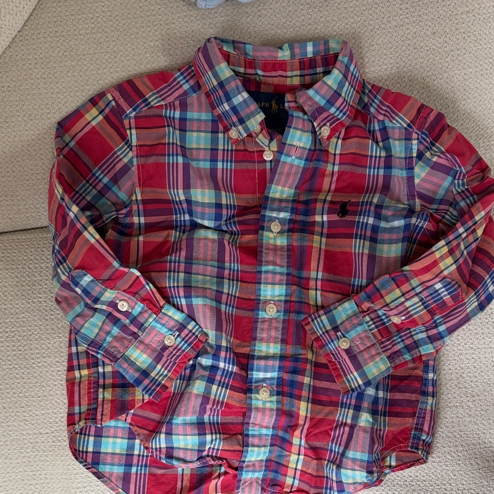 Ralph Lauren Multicolor Plaid Button-Down Shirt